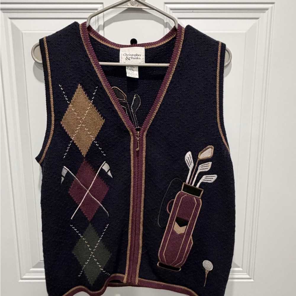 Christopher & Banks Golf Sweater Vest